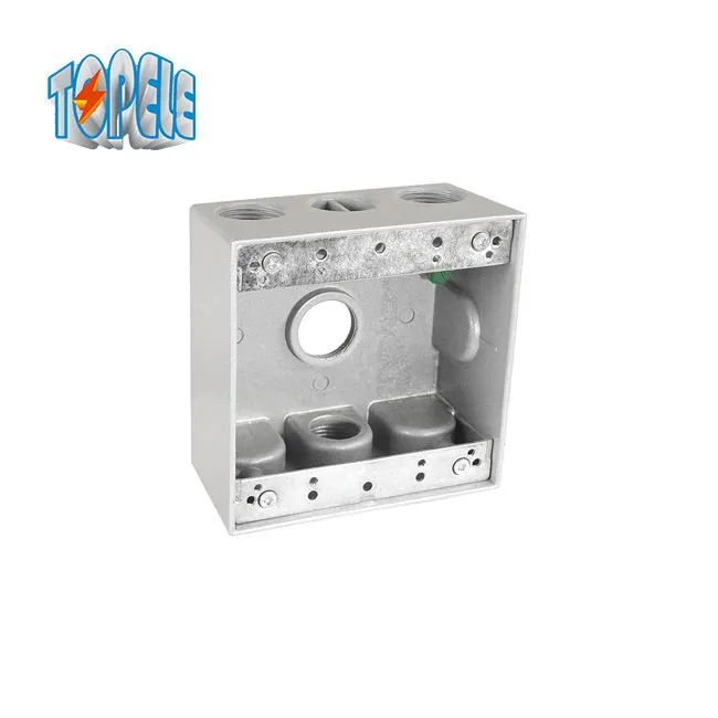 Double Gang 4 Holes Aluminiumproof Weather Junction Box